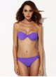 Light purple Fashion bra moderate rise Bikini suit
